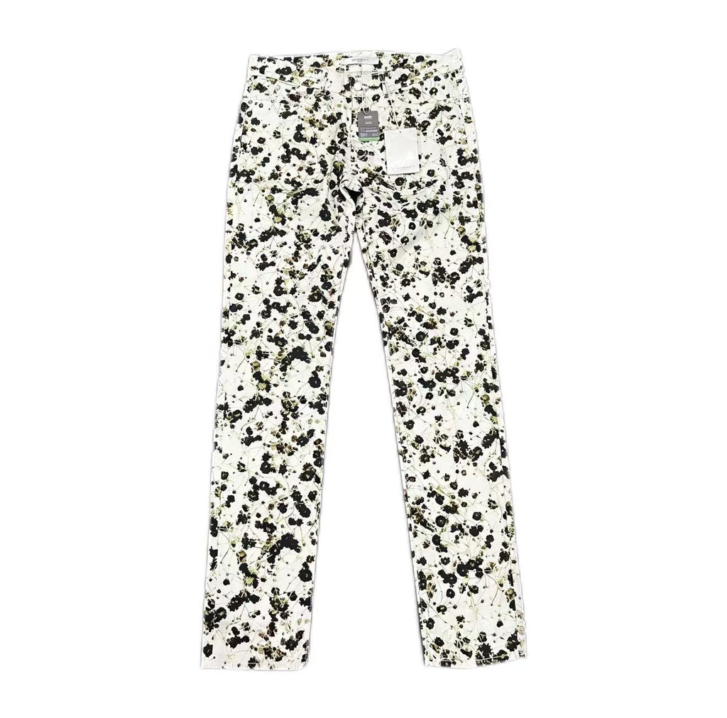 Givenchy 15SS Slim Floral Print Denim