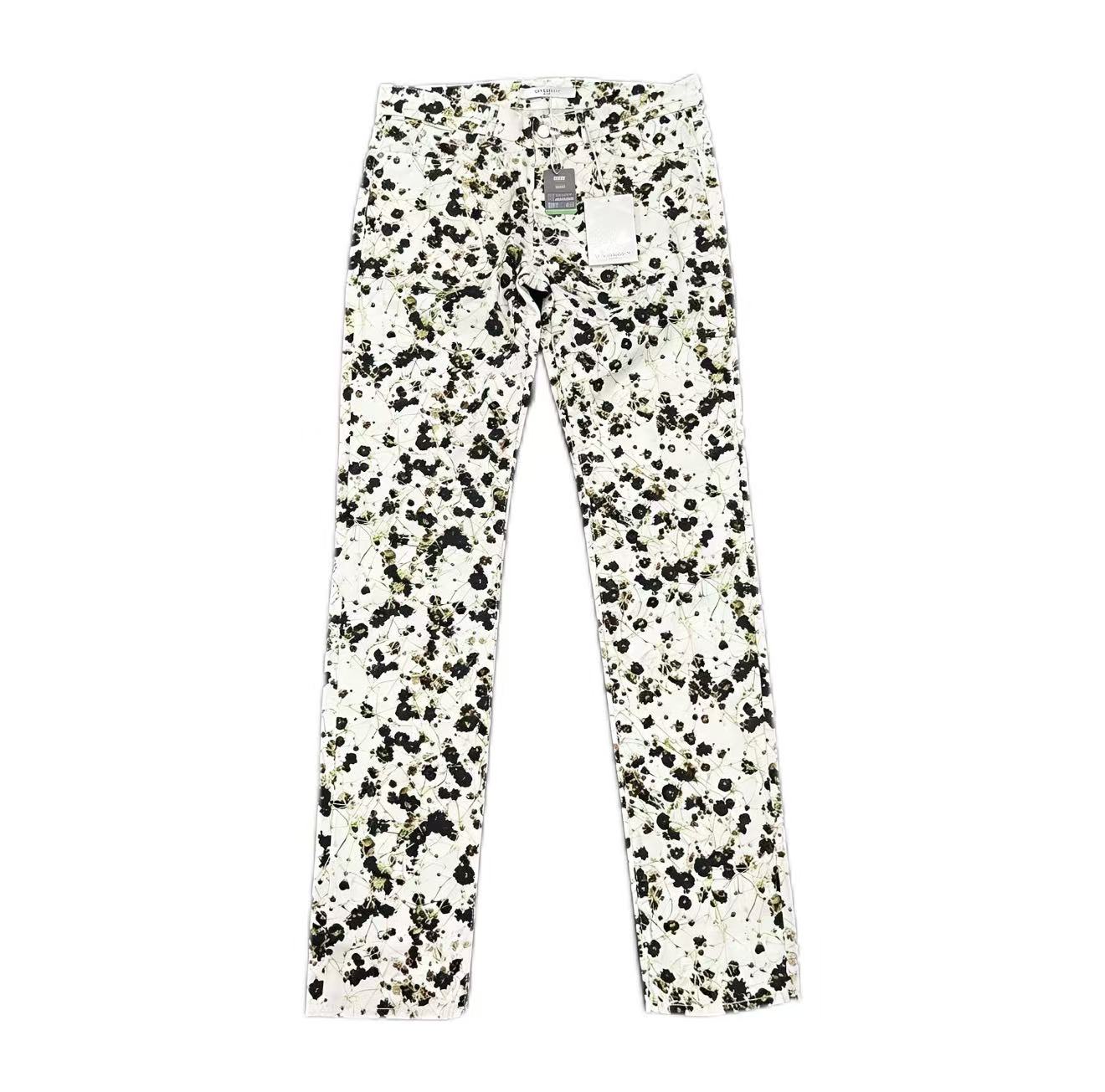 Givenchy 15SS Slim Floral Print Denim