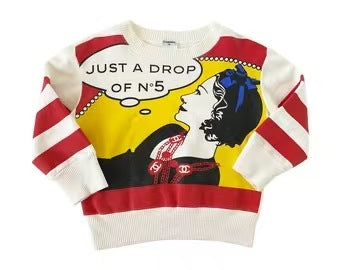 Chanel 01FW Just A Drop Of N°5 Sweatshirt