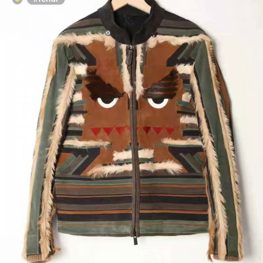 Fendi Bag Bugs Monster Shearling Jacket