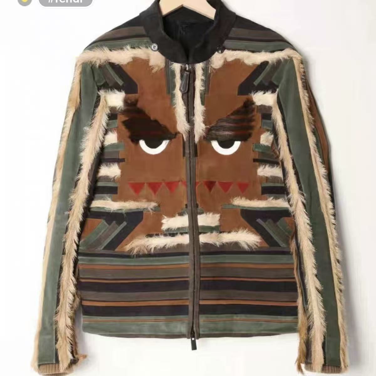 Fendi Bag Bugs Monster Shearling Jacket