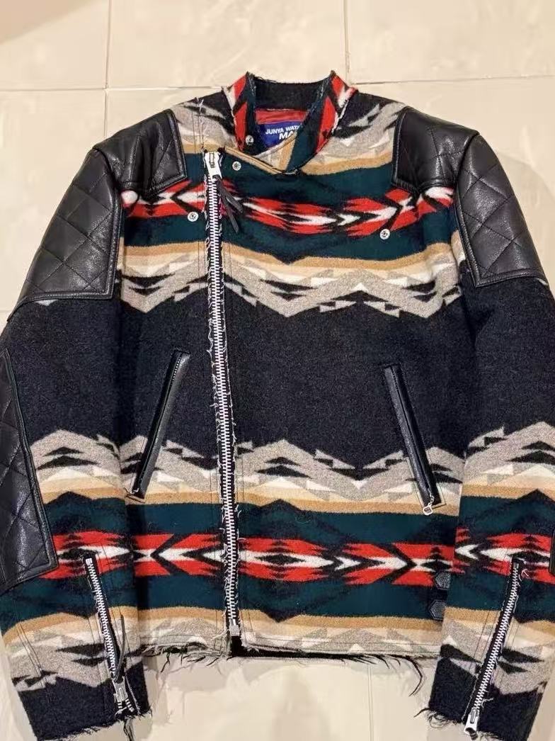 Junya Watanabe Pendleton 22AW Blanket Quilted Perfecto Jacket