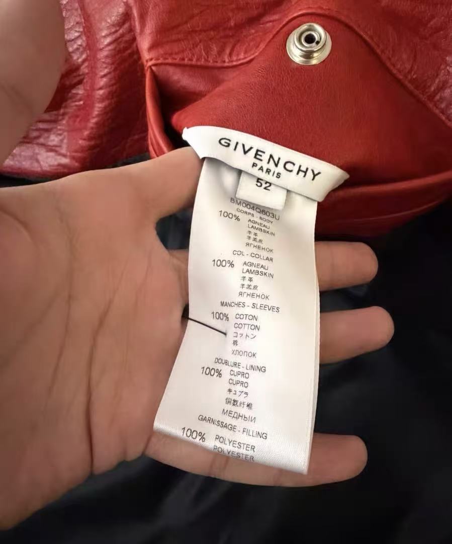 Givenchy 18SS Leather Biker Jacket