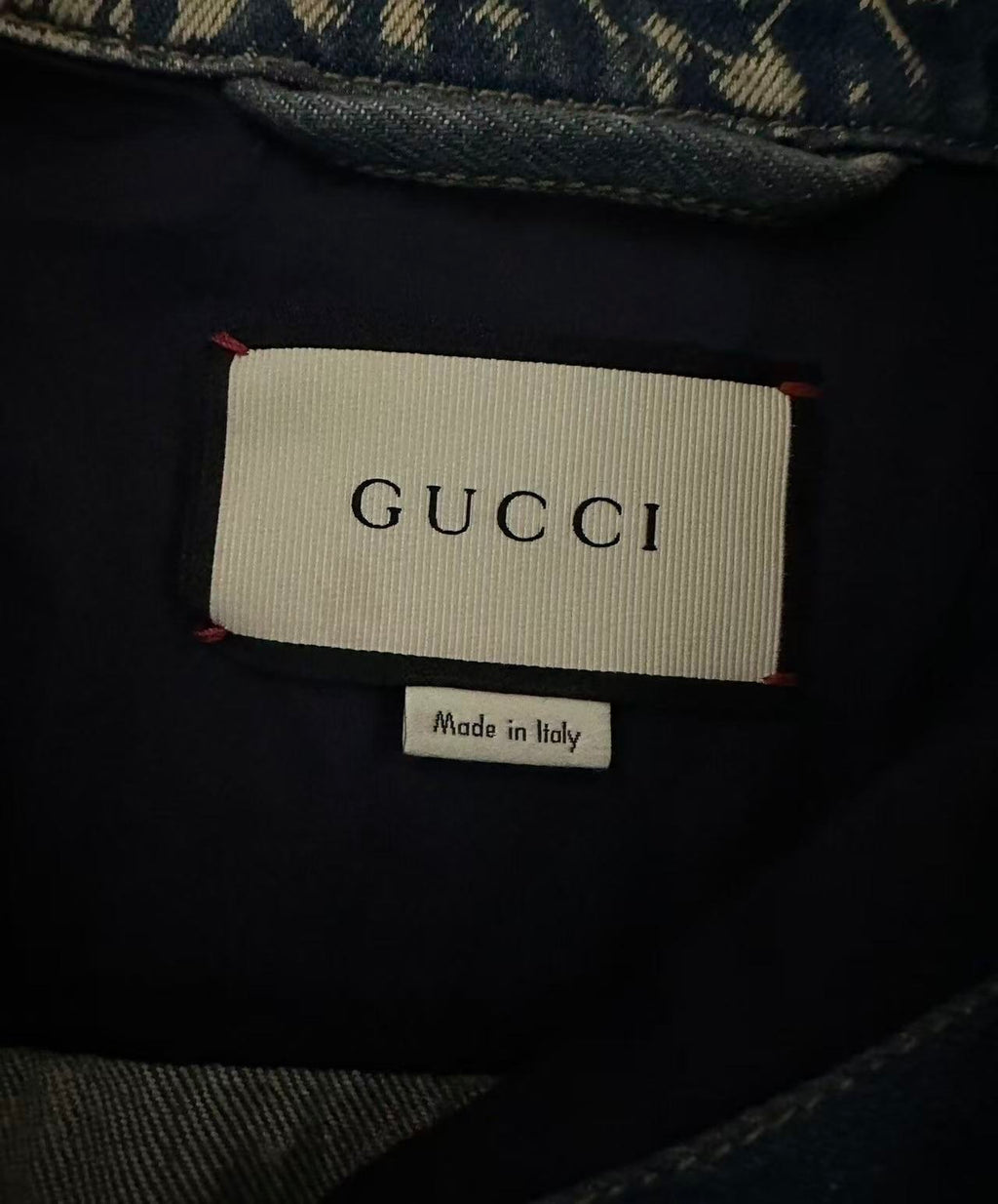 Gucci 17SS Bleached Studded Punk Denim Jacket