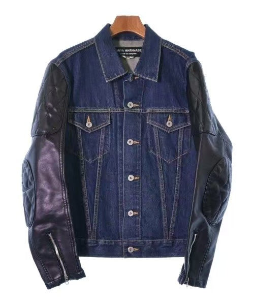Junya Watanabe Comme Des Garcons 17SS Graffiti Poem Leather Denim Jacket