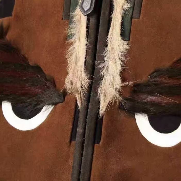 Fendi Bag Bugs Monster Shearling Jacket