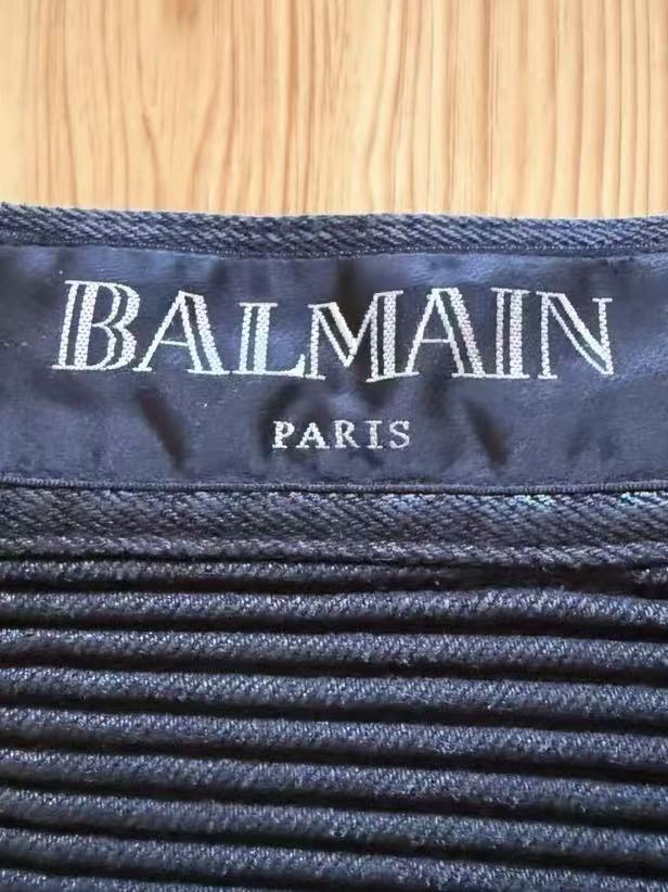Balmain 15SS Four Zip Biker Jeans