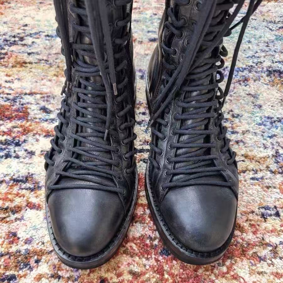 Ann Demeulemeester 11AW Triple Lace Boots