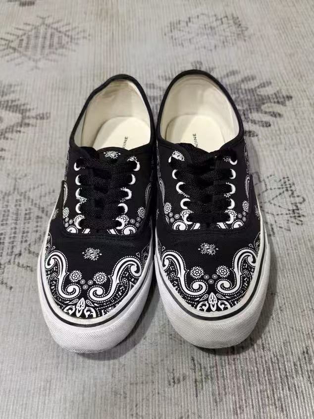 Number Nine Paisley Bandana Pattern Sneakers