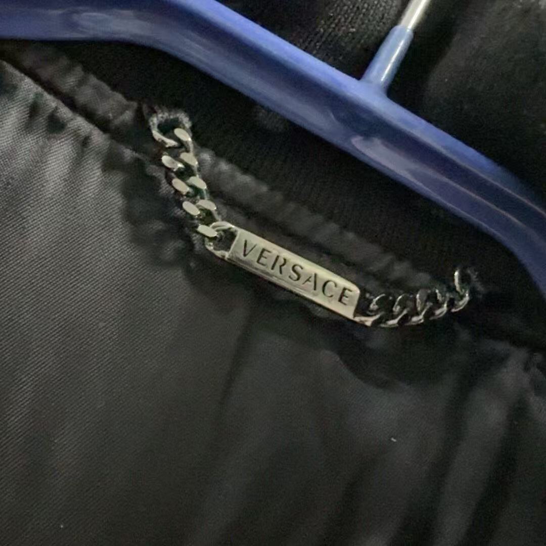 Versace Studded Wool Bomber Jacke