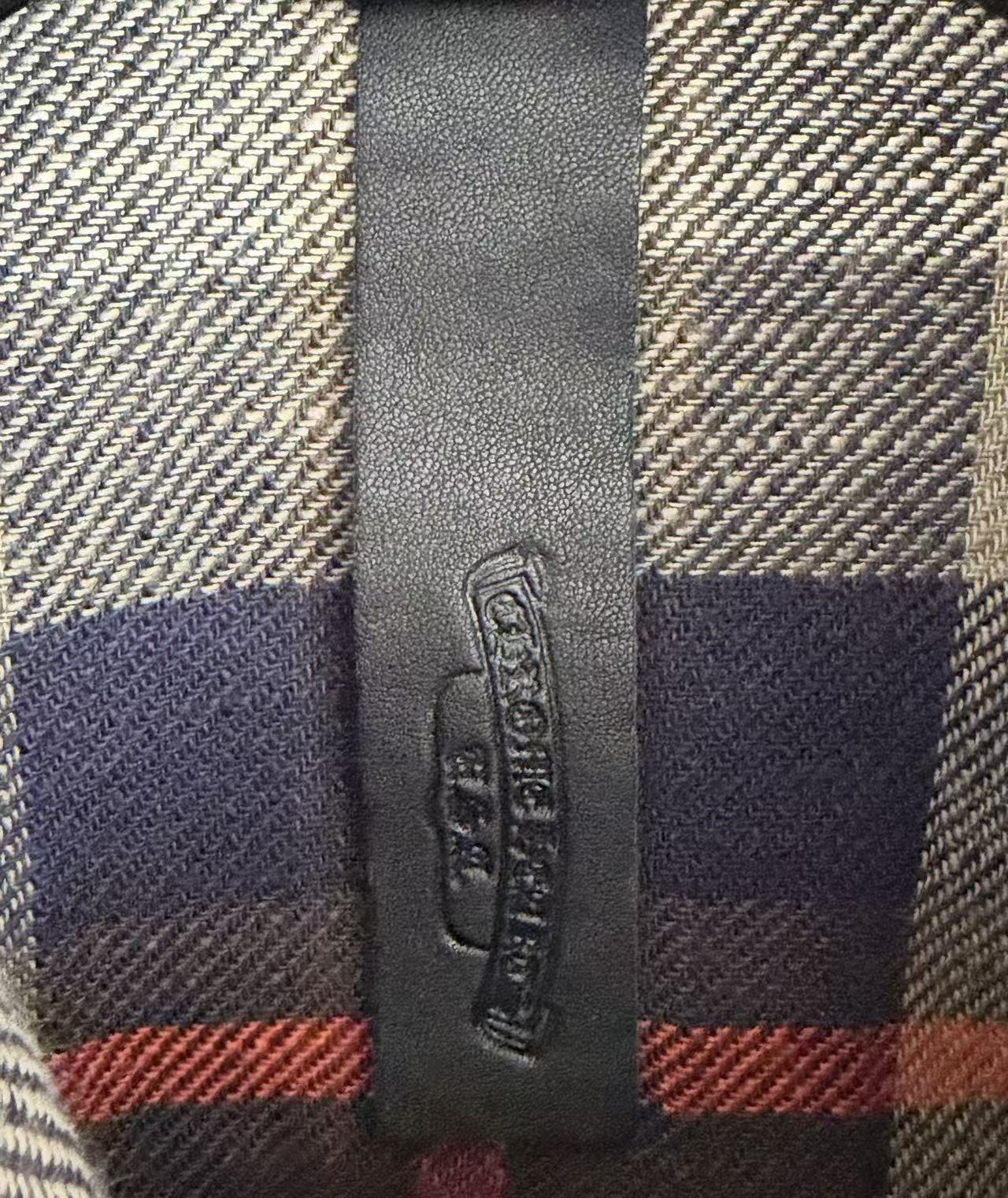 Chrome Hearts Loose Ends Cross Ball Flannel Check Shirt