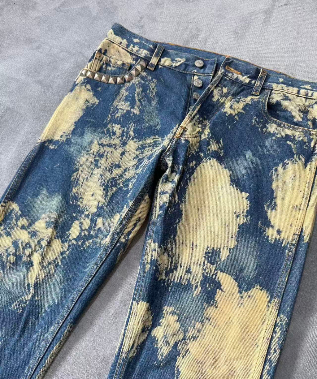 Gucci 17SS Bleached Denim Jeans