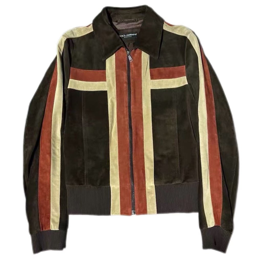 Dolce&Gabbana 05SS Suede Striped Jacket