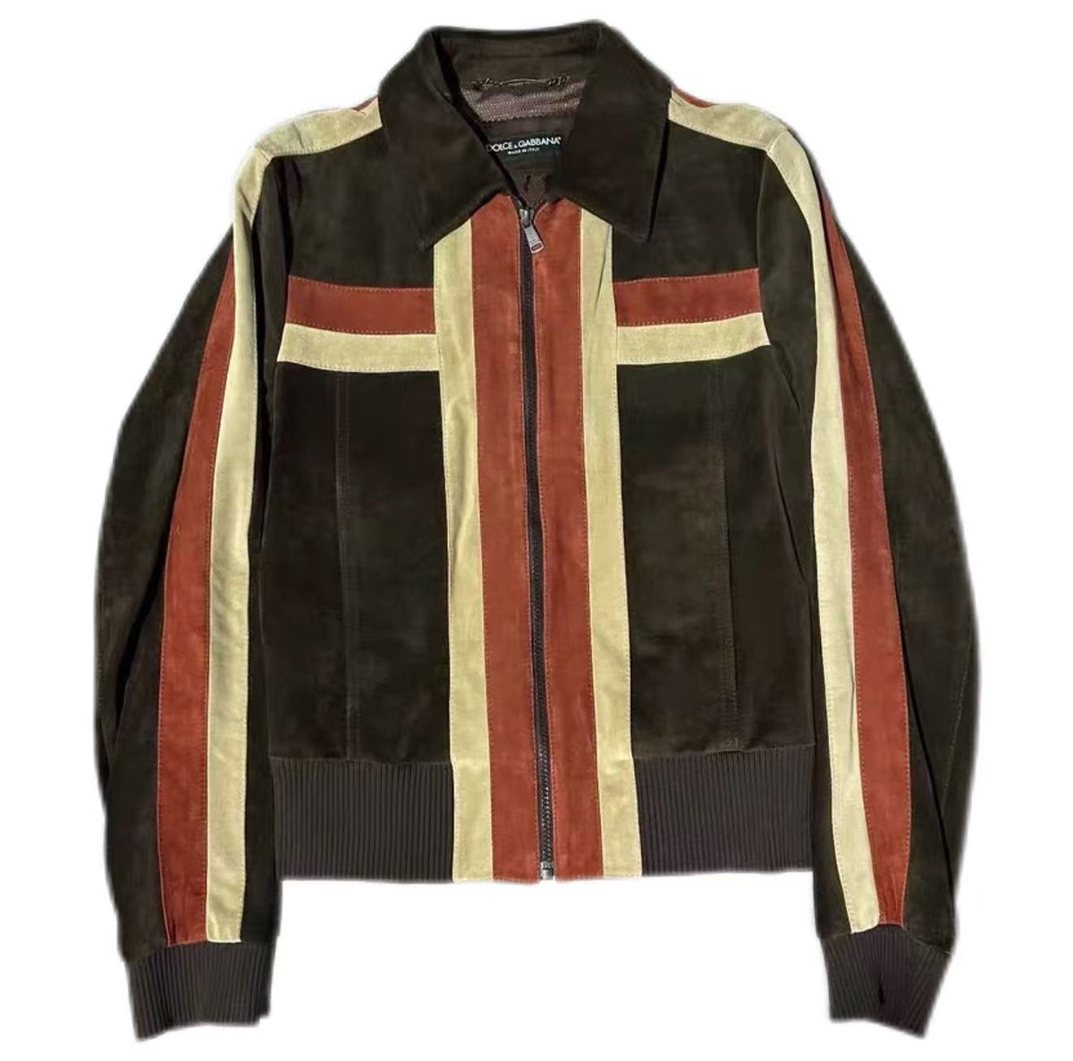 Dolce&Gabbana 05SS Suede Striped Jacket