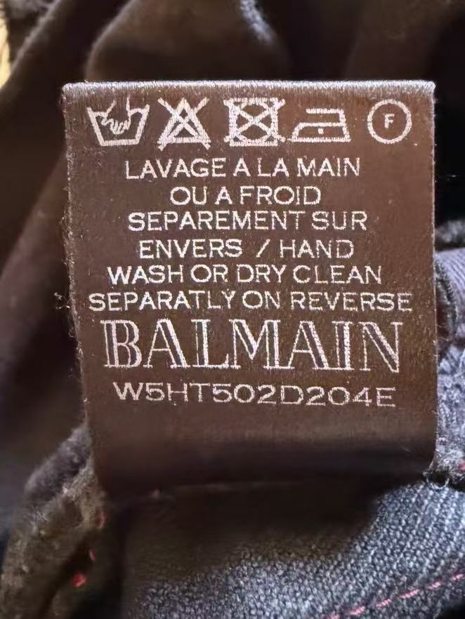 Balmain 15SS Four Zip Biker Jeans