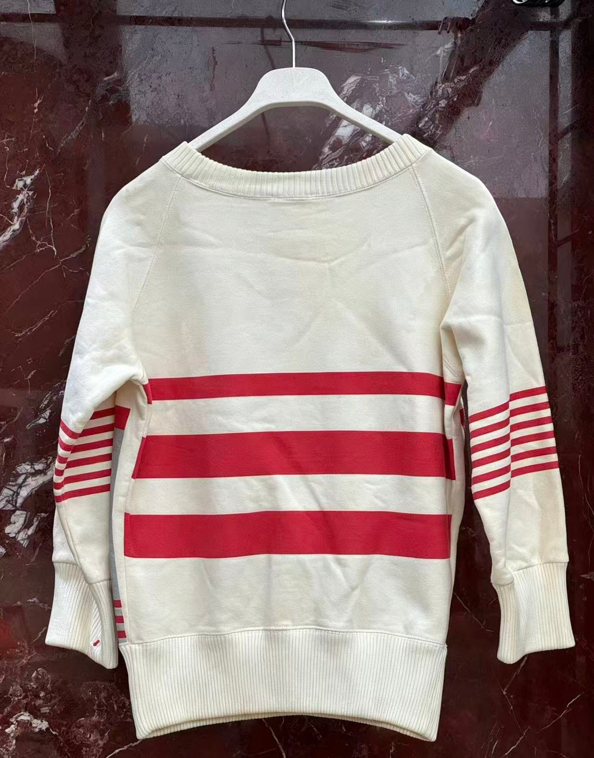 Chanel 2001 01A Mademoiselle Portrait Stripe Sweatshirt