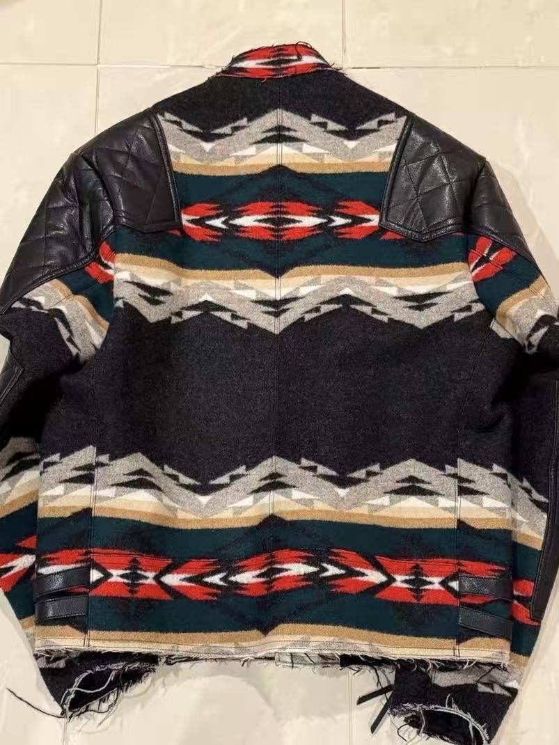Junya Watanabe Pendleton 22AW Blanket Quilted Perfecto Jacket