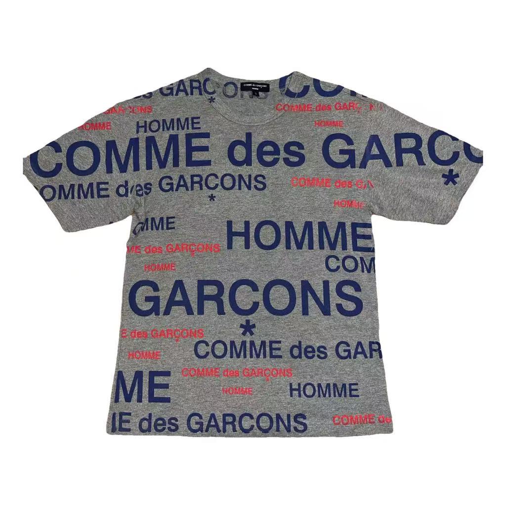 Comme Des Garcons Logo All-over Print Tee