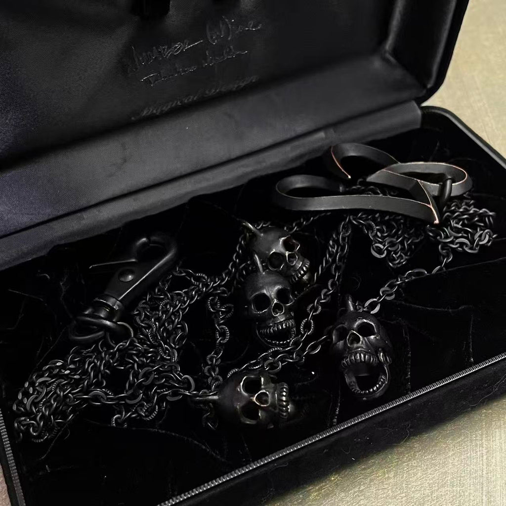 Number Nine 2006SS NOIR Skull Necklace