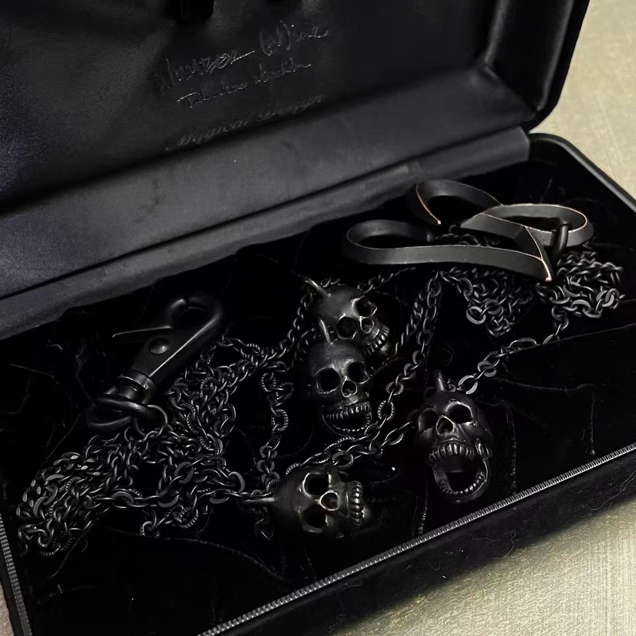 Number Nine 2006SS NOIR Skull Necklace