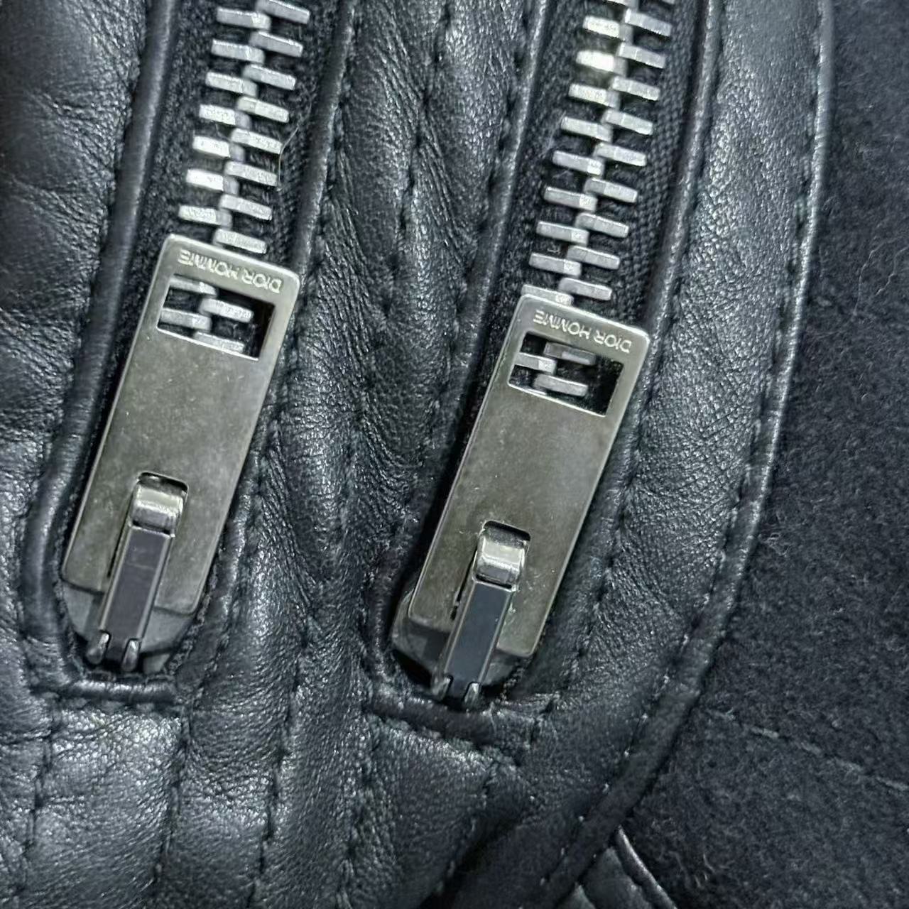 Dior Homme 04AW “VOTC”  Wool Blend Leather Sleeve Jacket