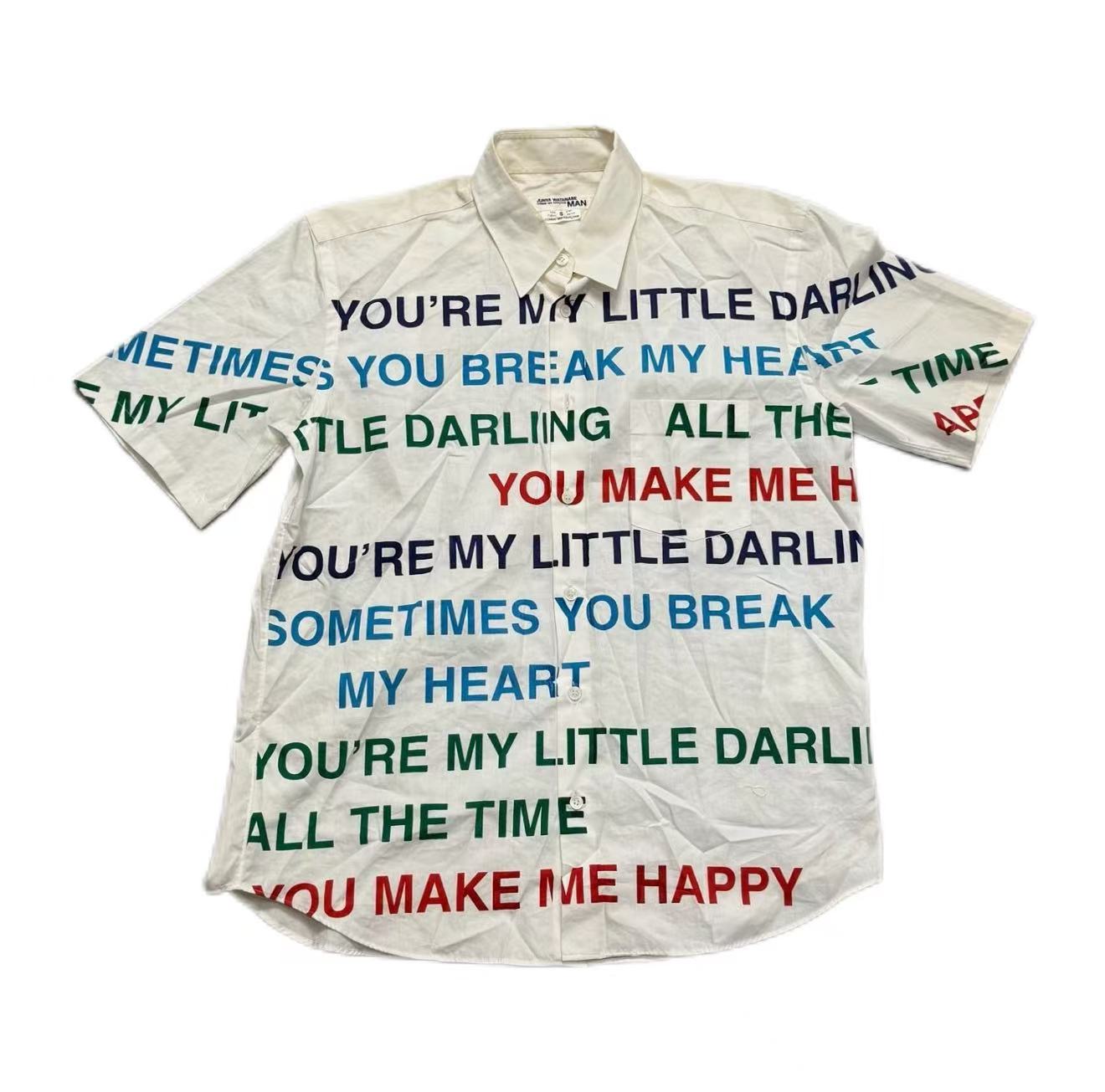 Junya Watanabe Comme Des Garcons 02SS Poem Shirt