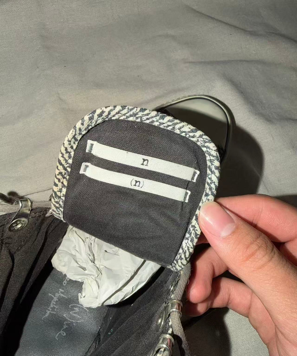 Number Nine 08SS Stripped Hi Top Sneaker