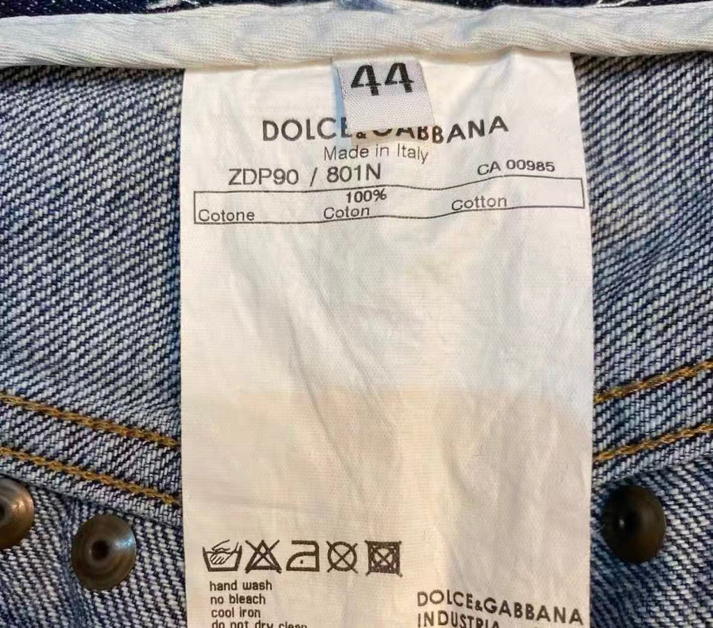 Dolce & Gabbana Studded Distressed Jeans