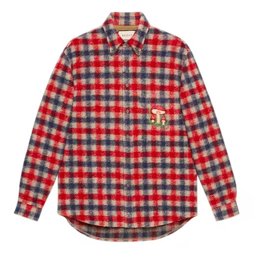 Gucci 20AW Mushrooms Wool Shirt
