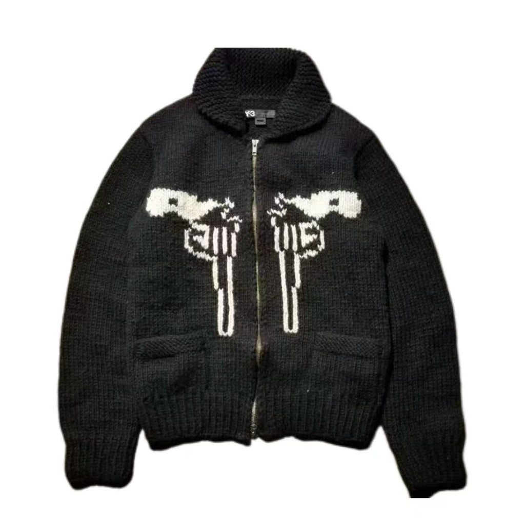 Yohji Yamamoto Y-3 06AW Cowichan Knit Cardigan