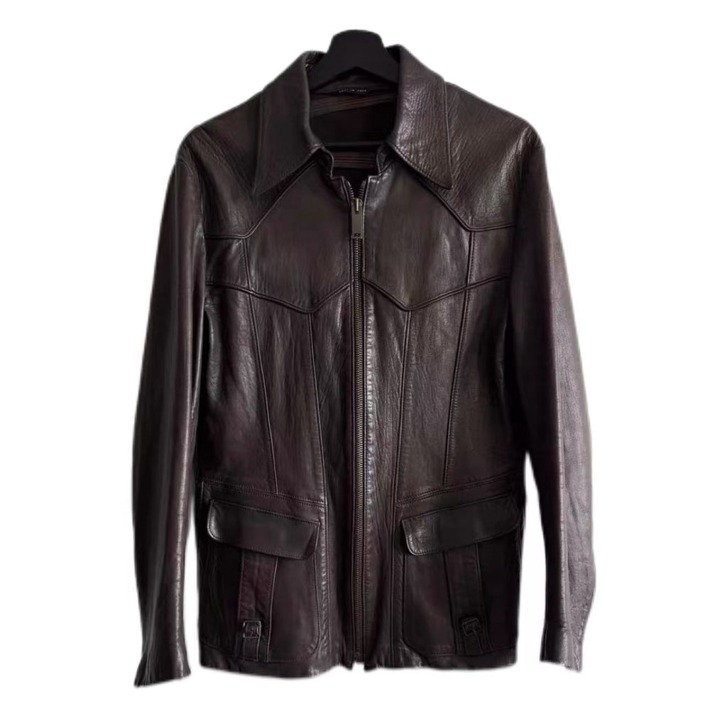 Gucci by Tom Ford 04SS Western Leather Blazer Jacket