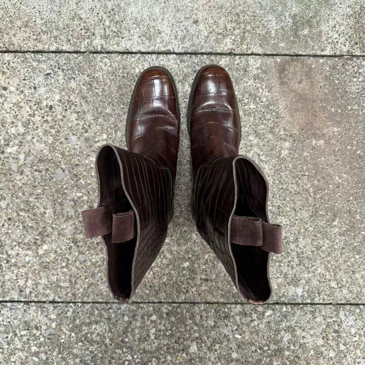 Prada 08AW Genuine Crocodile Leather Boots