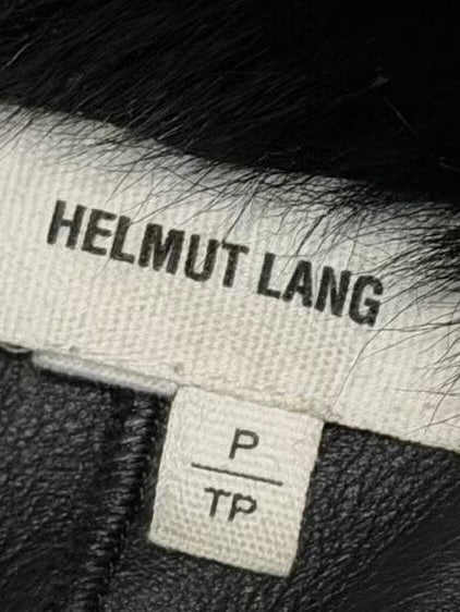 Helmut Lang 11AW Paneled Fur Leather Jacket