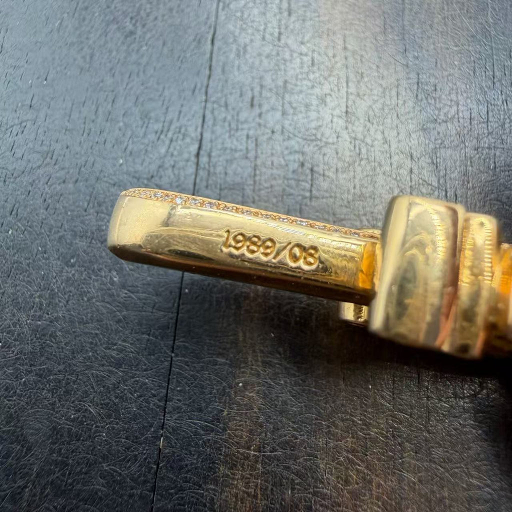 Chrome Hearts 22k Gold&Diamond Dagger Pendant