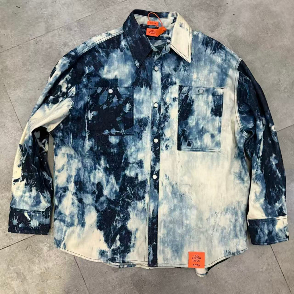 Sterling Ruby S.R.STUDIO.LA.CA. Indigo Bleach SHirt