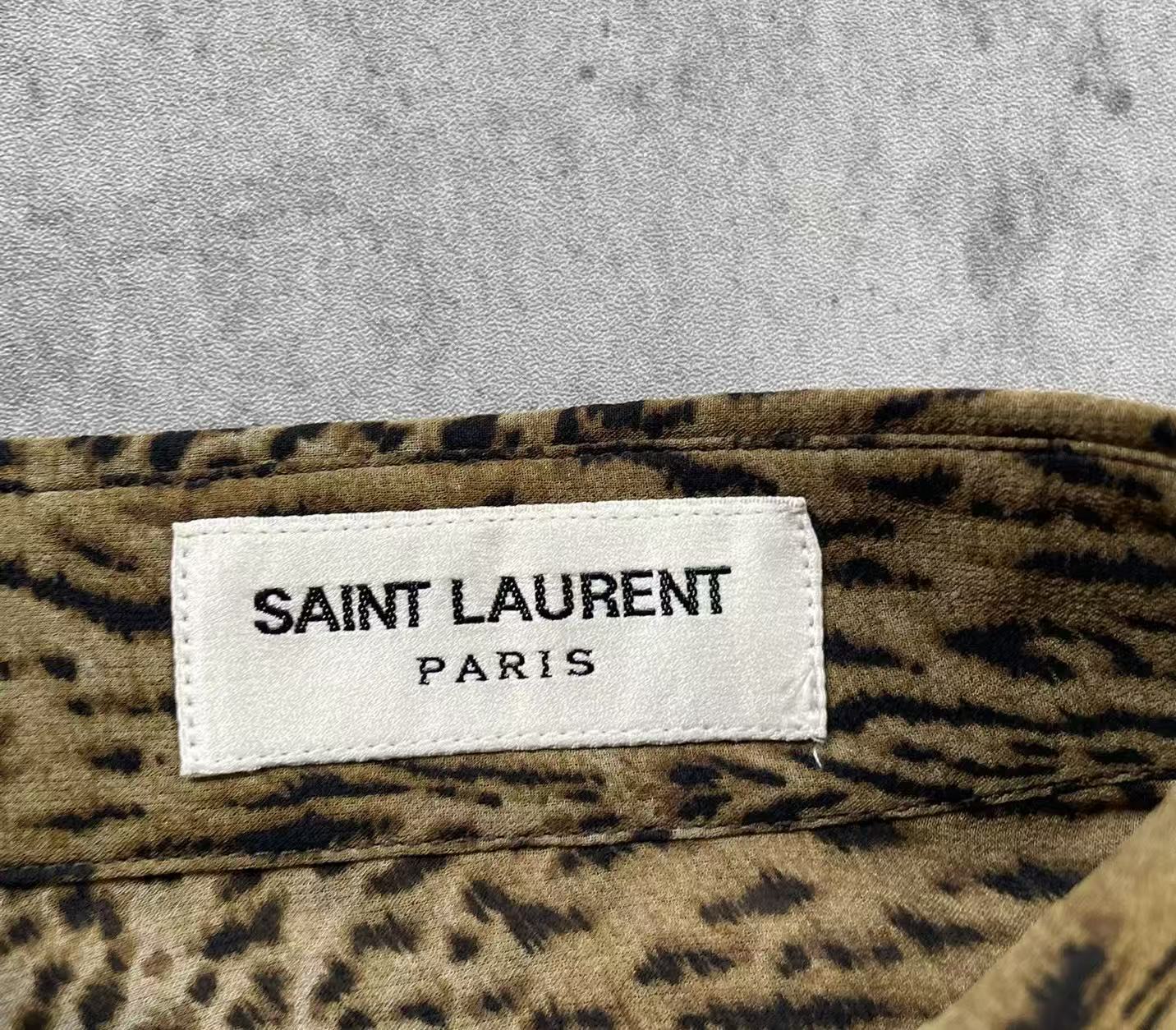 Saint Laurent 15SS Leopard Print Shirt