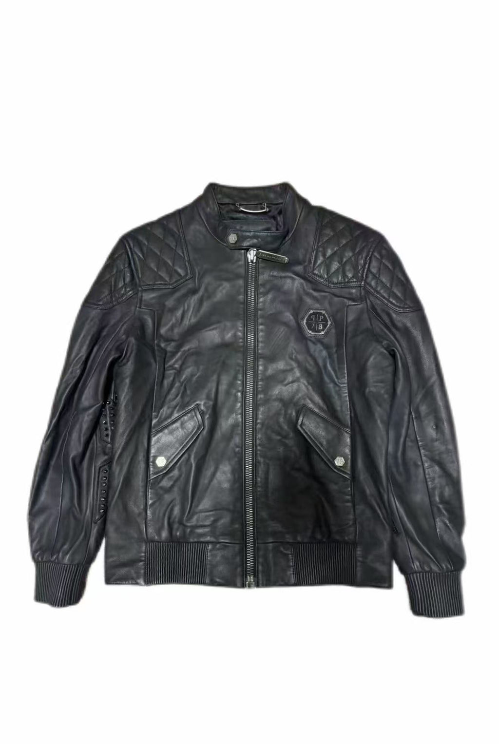 philipp plein leather jacket