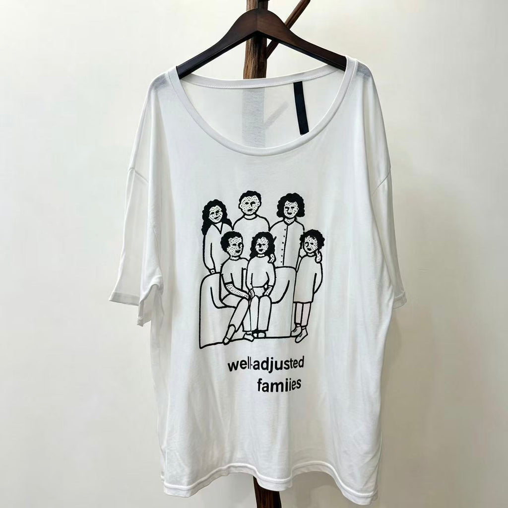 Enfants Riches Deprimes 18SS Graphic well-adjusted families Tee