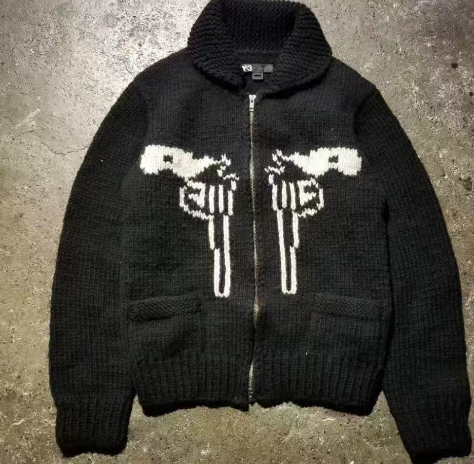 Yohji Yamamoto Y-3 06AW Cowichan Knit Cardigan