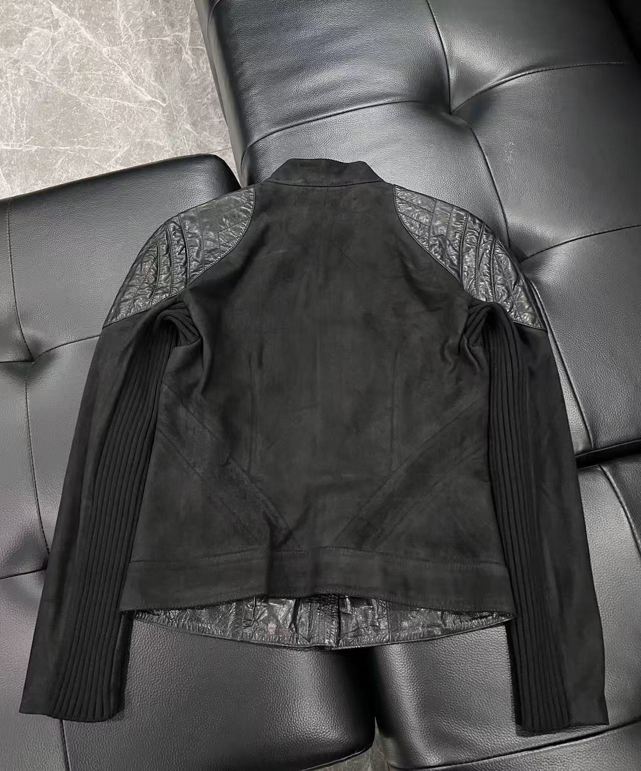 Gucci Tom Ford 00ss Cotton Leather Jacket
