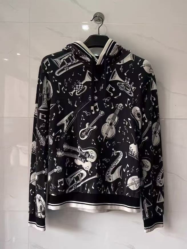 Dolce&Gabbana 04SS Musical Print Hoodie
