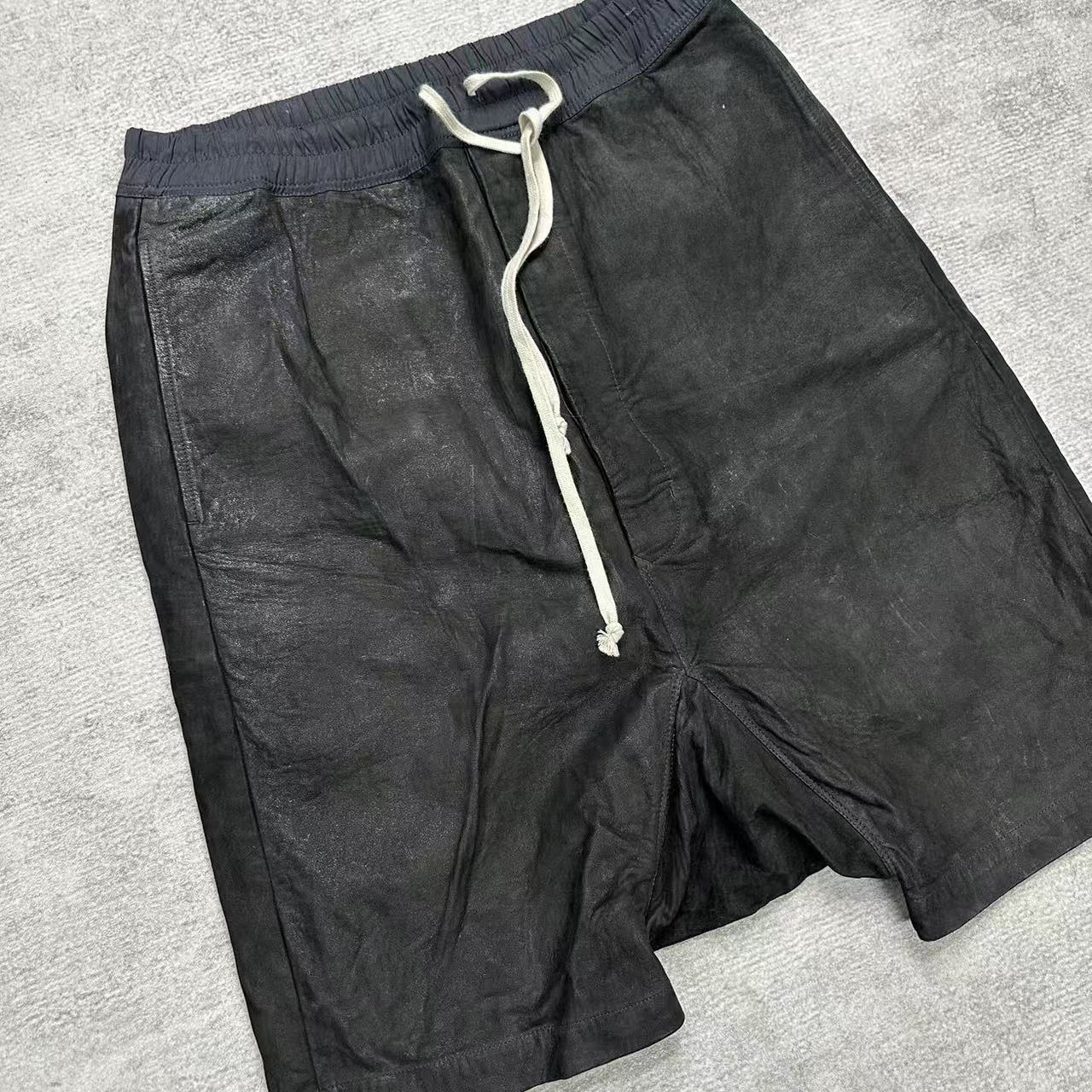 Rick Owens 15AW Leather Shorts