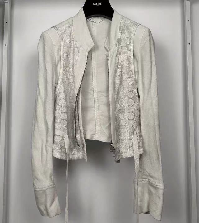 Ann Demeulemeester Cropped Lace Jacket