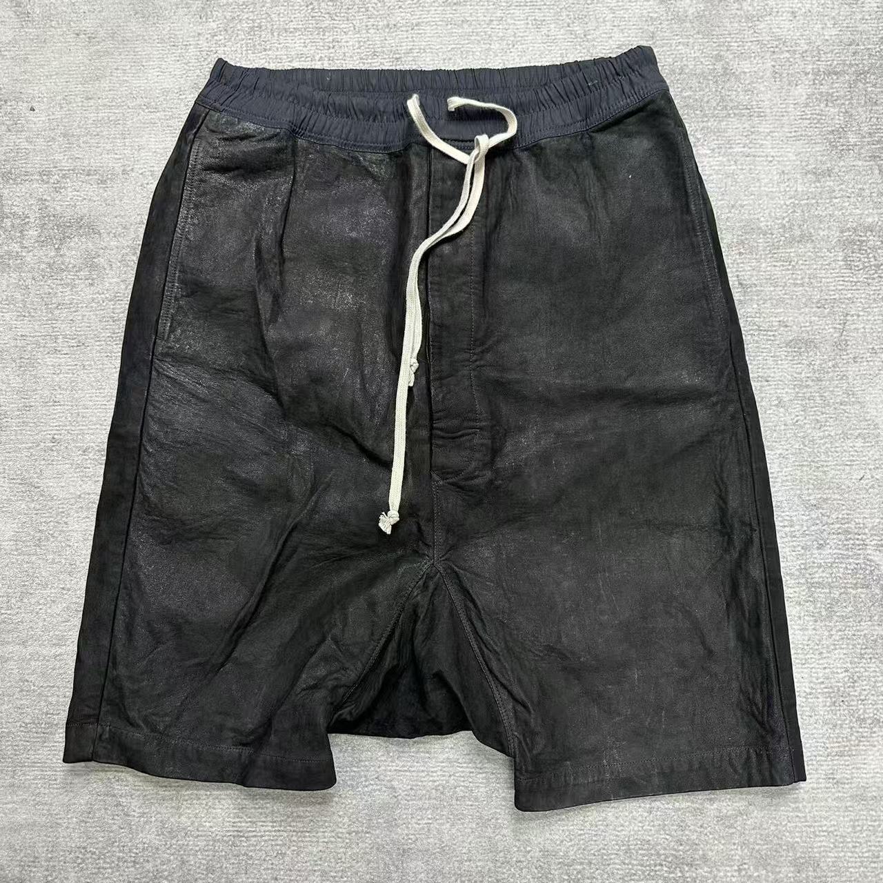 Rick Owens 15AW Leather Shorts