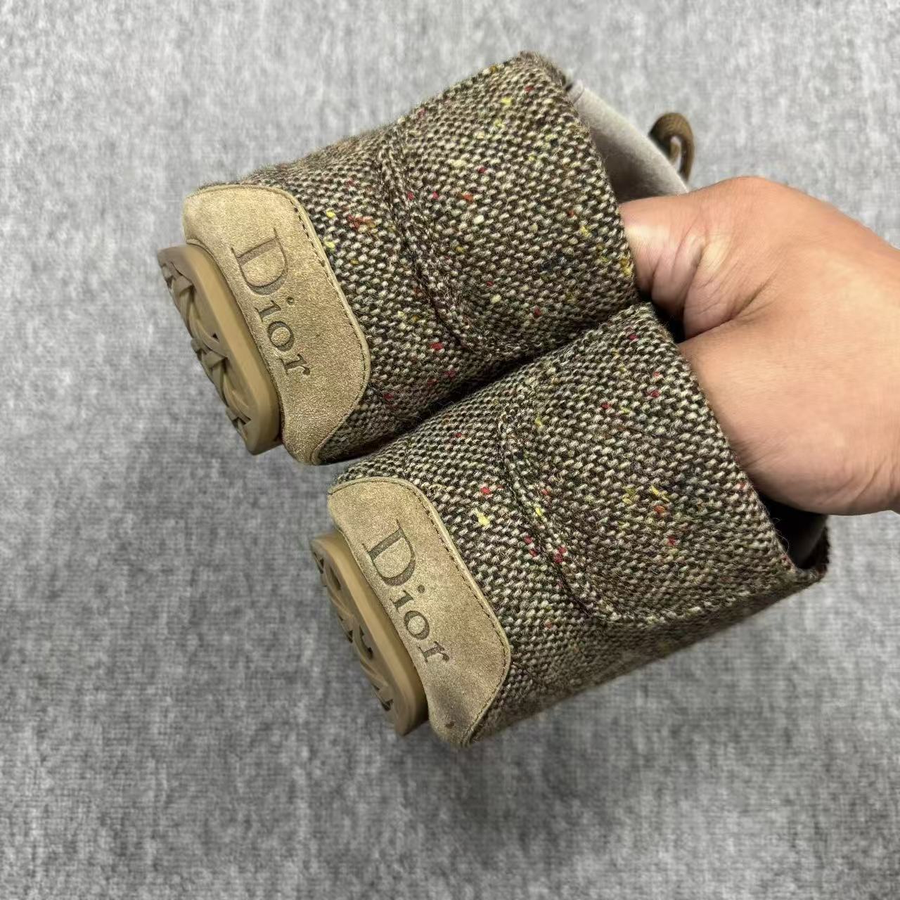 Dior Roadie Brown Donegal Tweed Sneakers