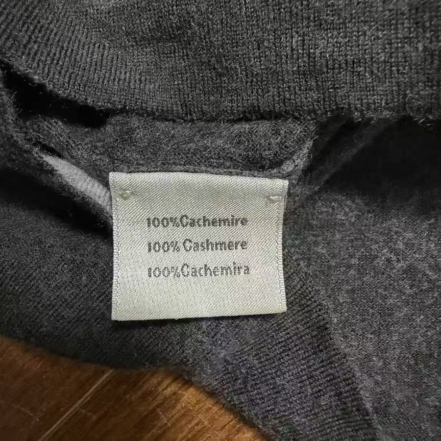 Hermes 12FW runway Smoke Cashmere Shirt