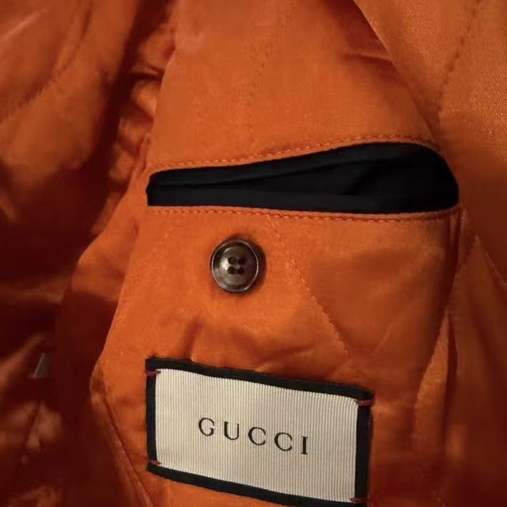 Gucci 17AW Floral Beaded Embellished Corduroy Bomber Jacket
