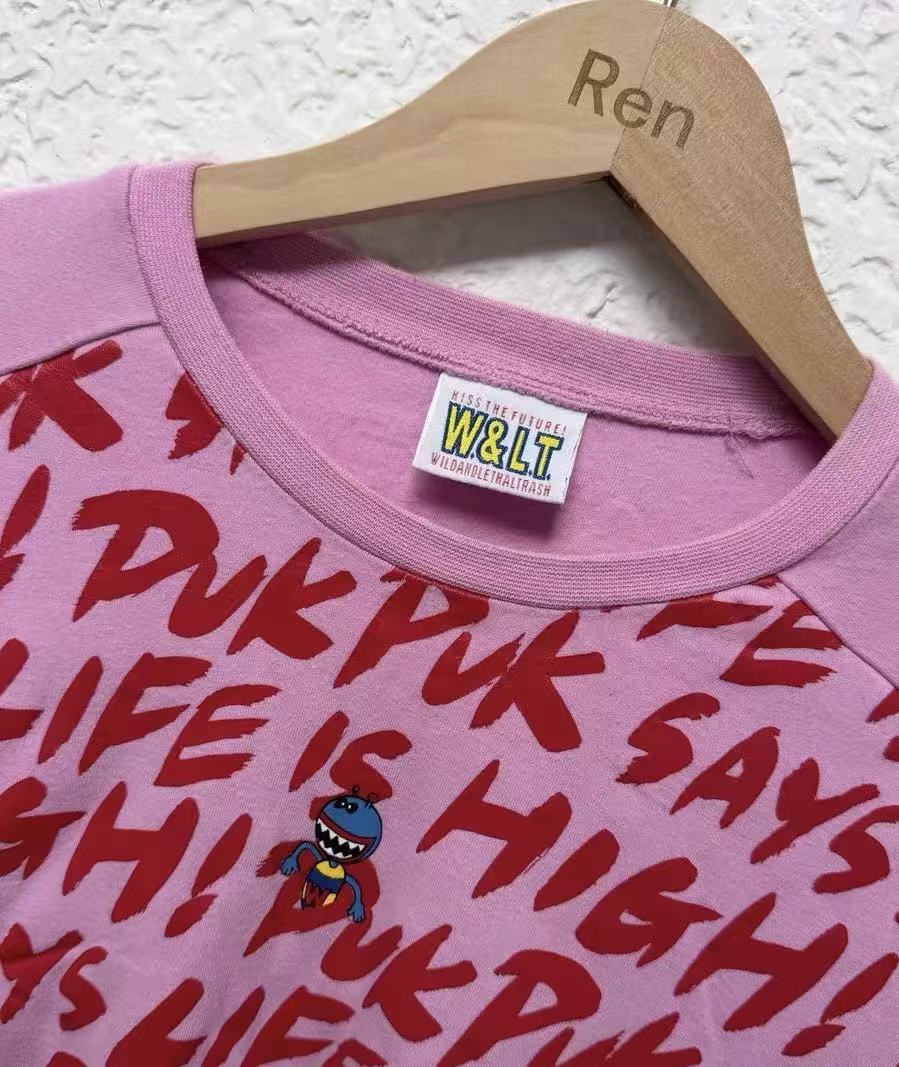 Walter Van Beirendonck W&LT 97ss “life is high”puk-puk Long Sleeve Tee