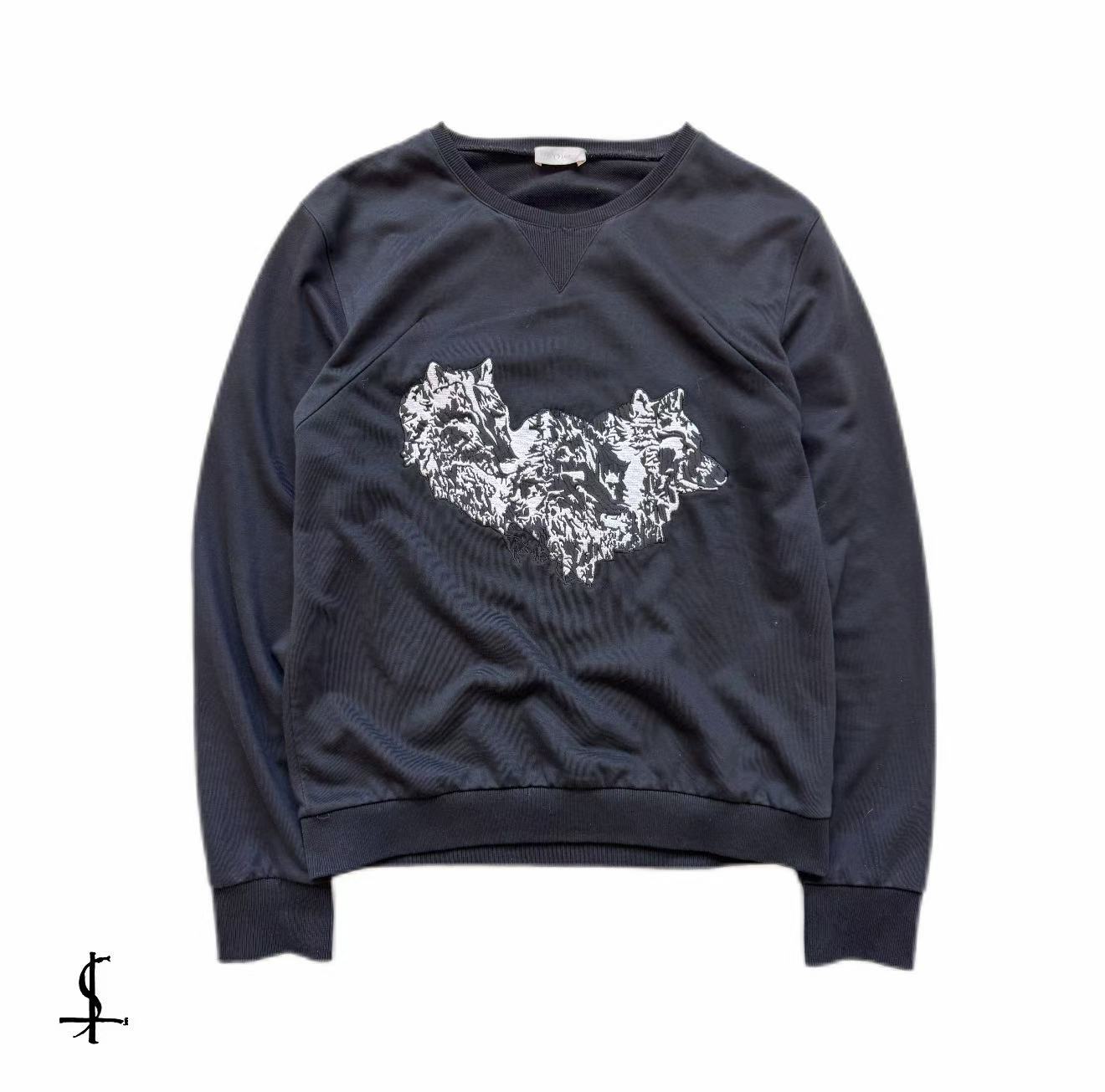 Dior Homme 2005ss Wolf Heart crewneck Sweatshirt