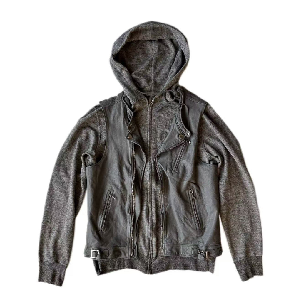 Undercover 12SS Patchwork Cowhide Leather Jacket